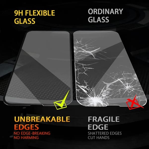 Bestsuit Xiaomi Redmi Note 14 Flexibel Hybrid Glas Full Glue Svart