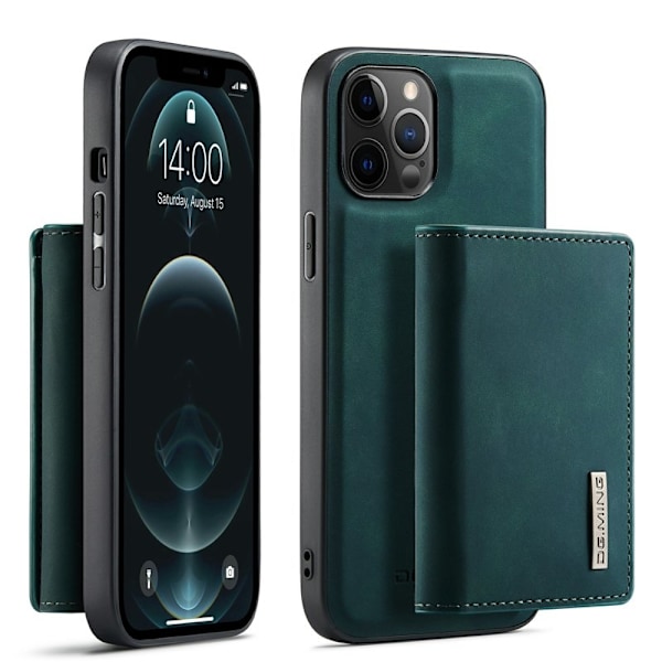 DG.MING M1 Series Magnet Wallet Mobilskal iPhone 13 mini - Grön