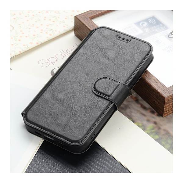 BOOM iPhone 14 Plus Punge Etui Kalveskind - Sort Black