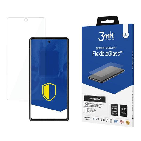 3MK Google Pixel 6 Hybrid Okrossbart Glas FlexibleGlass Transparent