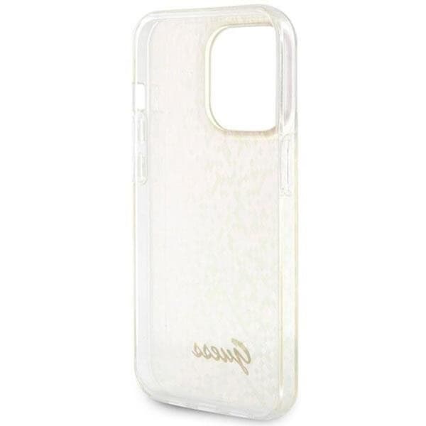 Guess Mobilskal till iPhone 15 Pro Max IML Mirror Disco Iridescentgo Rosa