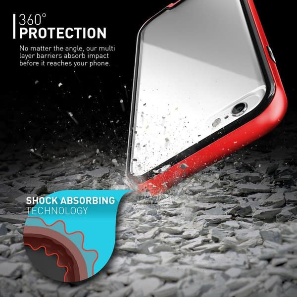 Caseology Fusion Bumper Cover til Apple iPhone 6 / 6S - Rød Red
