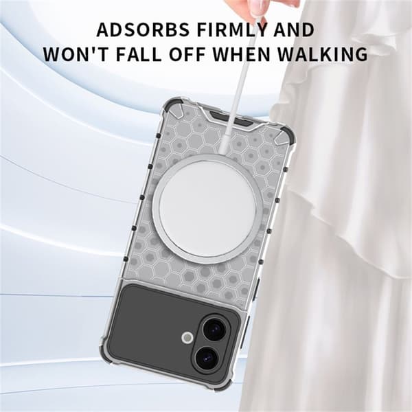 Mobilskal till Samsung Galaxy S26 Edge Honeycomb Design TPU + PC - Grön