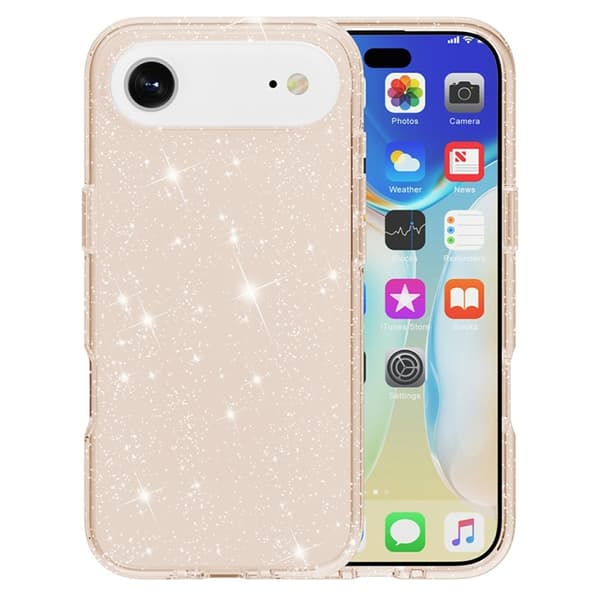 AMORUS Mobilskal till iPhone Air Shockproof - GlitterGuld Guld