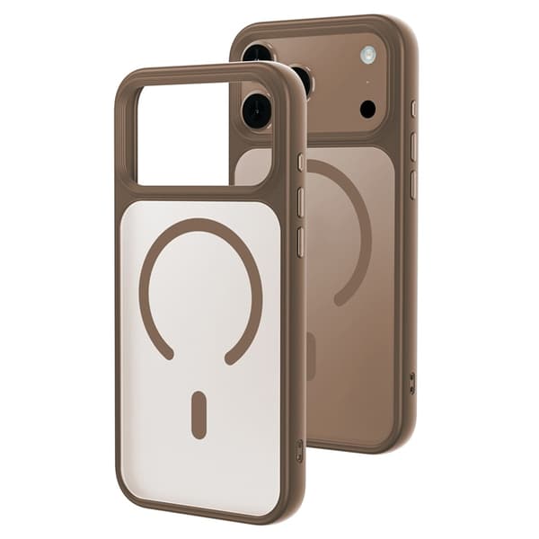 Mobilskal till iPhone 17 Pro Max MagSafe Skin-Feel Rubberized - Guld Guld
