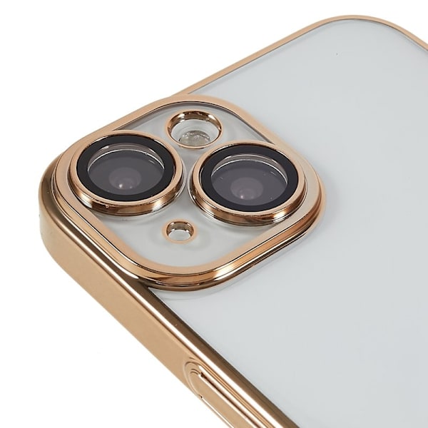 X-LEVEL Mobilskal till iPhone 13 TPU+PC Electroplating Guld
