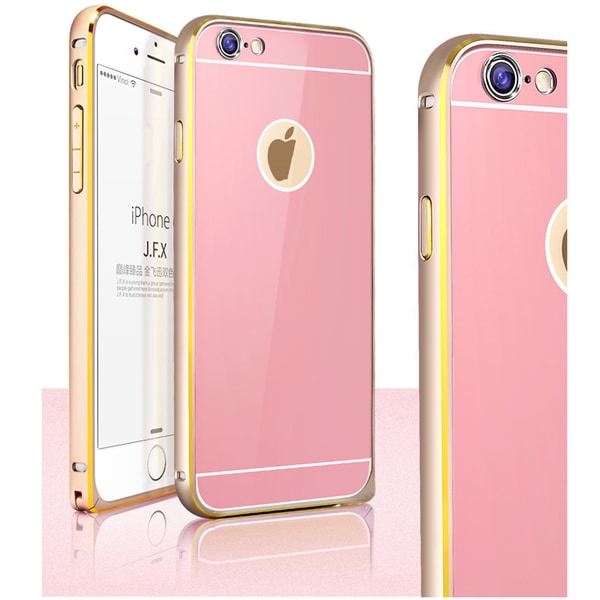 JFX Metallbumper-skal till Apple iPhone 6(S) Plus (Rose gold - G