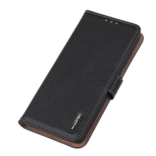 Khazneh Litchi Plånboksfodral till Google Pixel 6 Pro - Svart Black