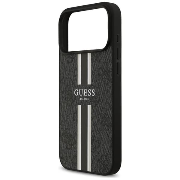 Guess Mobilskal till iPhone 17 Pro Max MagSafe 4G Printed Stripes - Svart Svart