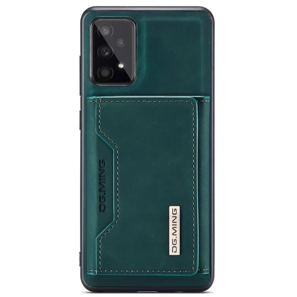 DG.MING 2-in-1 Konstläder Plånboksfodral Samsung A53 5G Grön