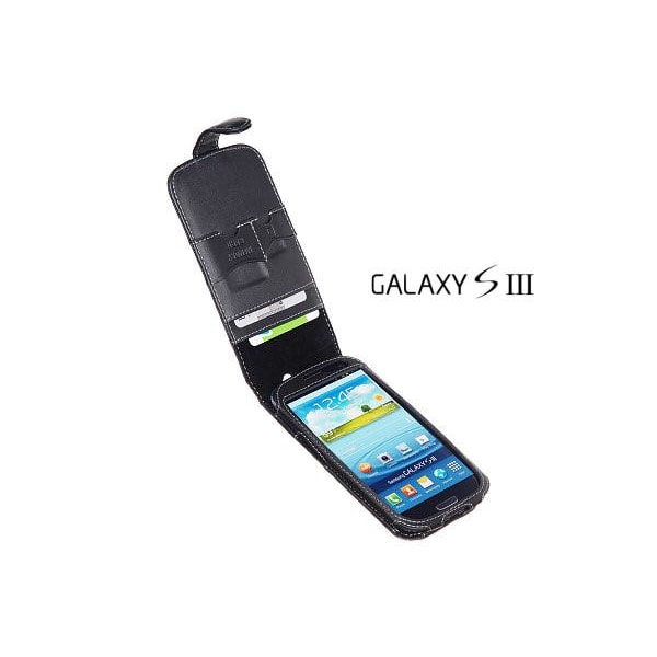 Exklusiv Äkta Läder flip mobilväska till Samsung Galaxy S3 i9300 850f | 80  | Fyndiq