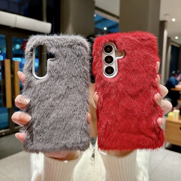 Mobilskal för Samsung Galaxy S26 Plus TPU Fuzzy Fur - Blå