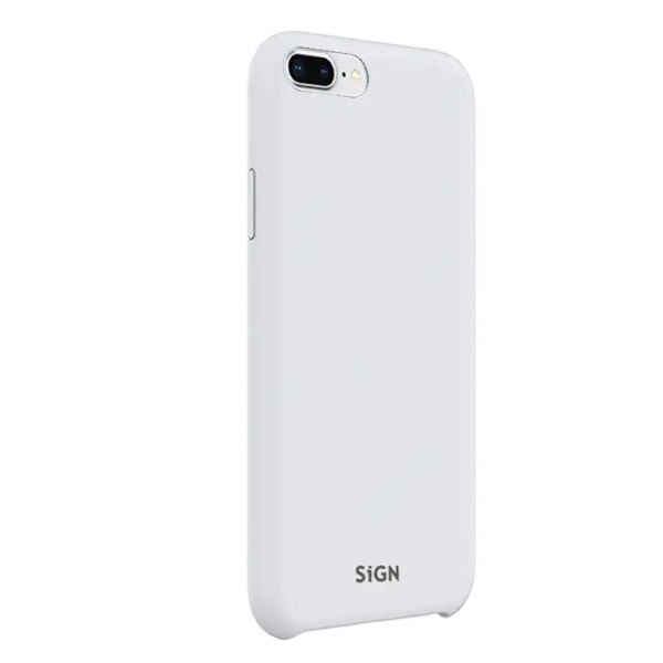 SiGN iPhone 7/8 Plus Skal Liquid Silicone - Vit