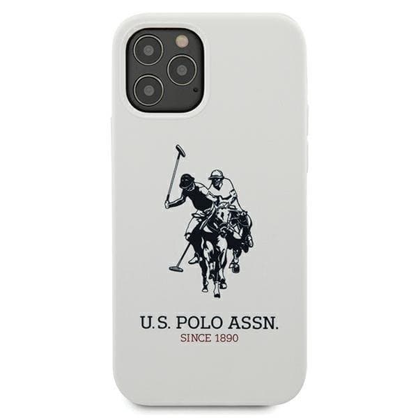 US Polo Silicone Collection Skal iPhone 12 Pro Max - Valkoinen White