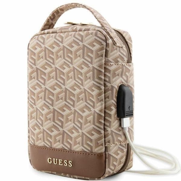 Guess Organizertaske GCube Stripe - Brun Brun