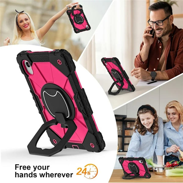 Lenovo M11/Idea Tab Mobilskal Silikon Kickstand Rosa