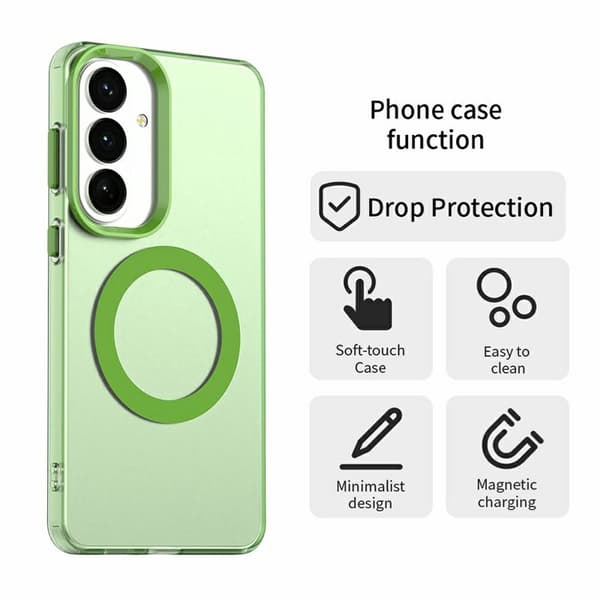 Mobilskal för Samsung Galaxy S26 Plus Magnetiskt Anti Drop - Grön