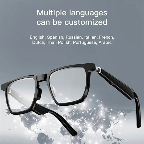 Smart Glasses Bluetooth-kompatibla hörlurar G01-09 - Svart