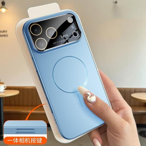 Mobilskal till iPhone 17 Pro MagSafe Skin Touch - Blå Blå