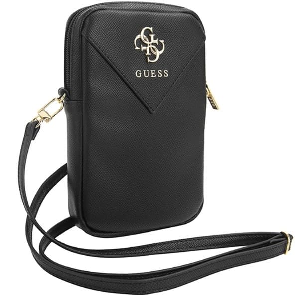 Guess Mobiltaske Lynlås Trekant 4G - Sort Black