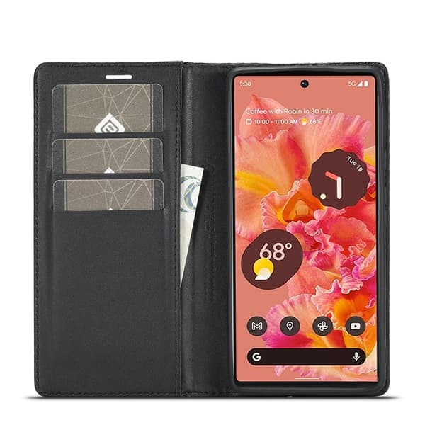 LC.IMEEKE Google Pixel 6 Pro Plånboksfodral Konstläder - Vertikal Rand