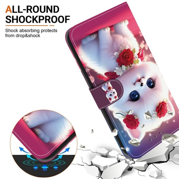 Plånboksfodral för Samsung Galaxy S26 Plus Konstläder Ställ - Rosa Katt