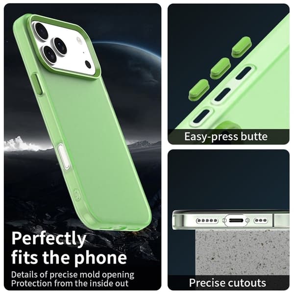 Mobilskal till iPhone 17 Pro Matte Anti-Drop - Grön Grön