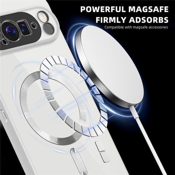 Mobilskal till Google Pixel 10 Pro XL MagSafe med Korthållare - Grå Grå