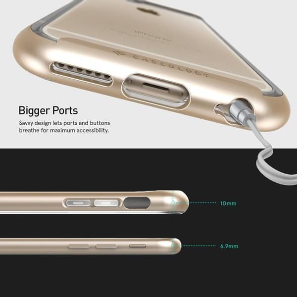 Caseology SkyFall -kuori Apple iPhone 6(S) Plus - Gold Guld