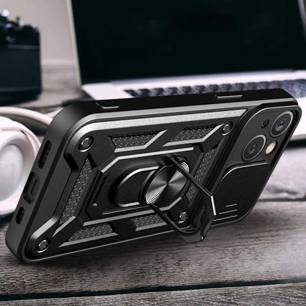 Mobilskal till iPhone 15 Plus Camshield Hybrid Armor - Blå Blå