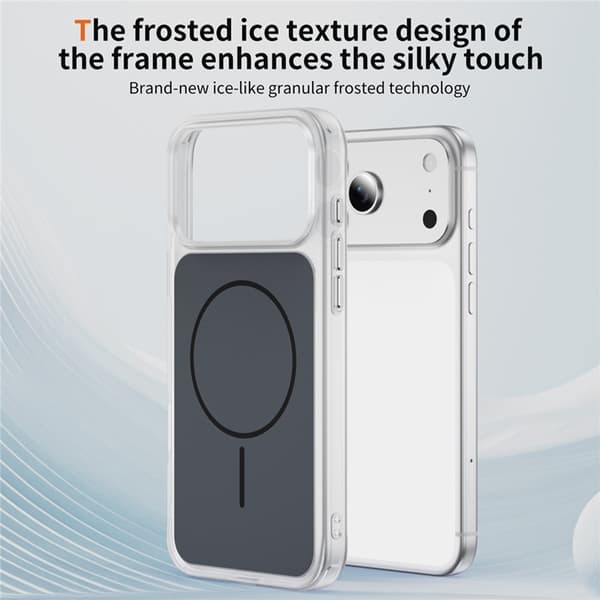 Mobilskal till iPhone 17 Pro MagSafe Skin Touch TPU PC Svart