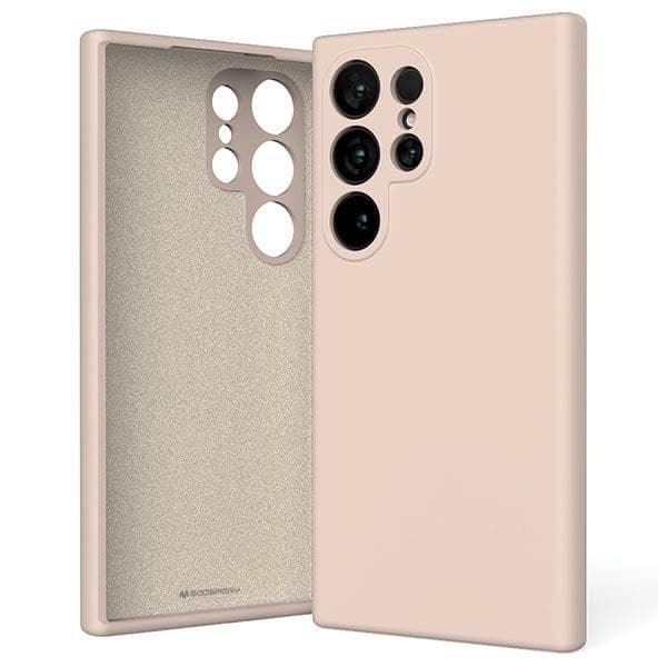 Mercury Telefontaske til Galaxy S24 Ultra Silikone - Pink Sand