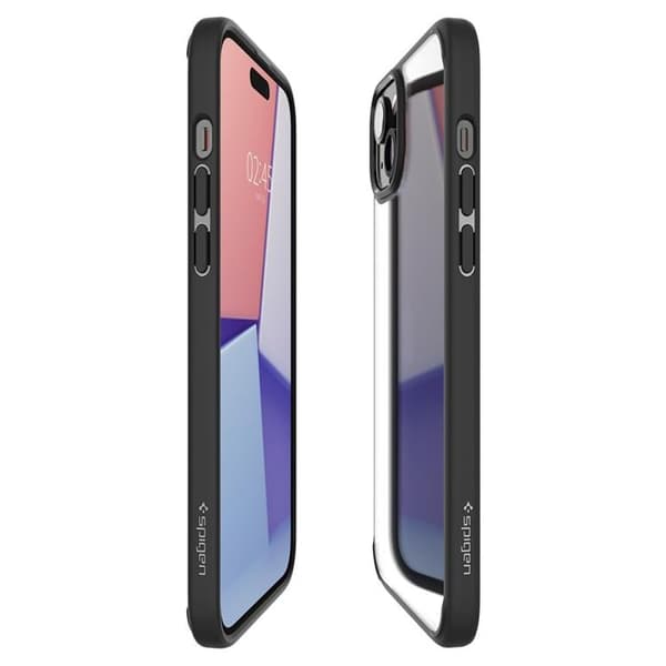 Spigen Telefontaske til iPhone 15 Plus Ultra Hybrid - Mat Sort Svart