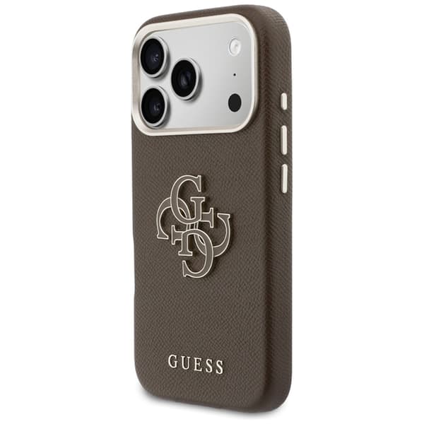 Guess Mobilskal iPhone 17 Pro FW Resin Logo - Brun BrunPassar