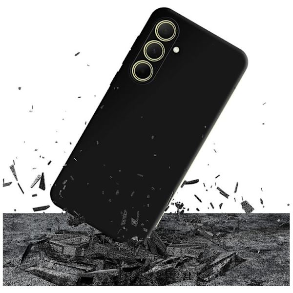 3MK telefontaske til Galaxy A35 5G Matte Pro - Sort Svart