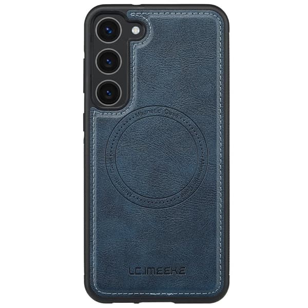 LC.IMEEKE Samsung Galaxy S23 Plånboksfodral Konstläder - Blå