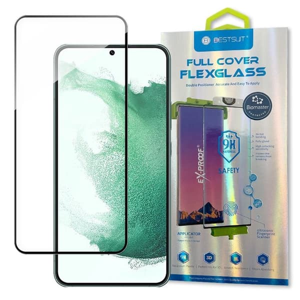 Bestsuit 3D Edge Nano Flexi Hærdet glas Galaxy S22 Plus Transparent