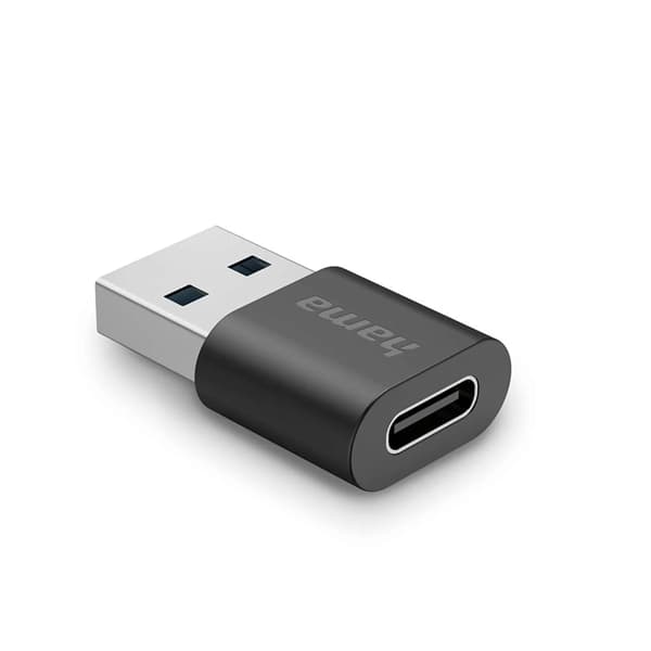 Hama USB-C till USB-A Adapter USB 3.2 10 Gbit/s Black