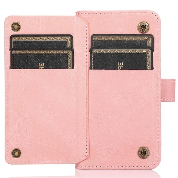 iPhone 14 Plus Plånboksfodral Flip - Rosa Rosa