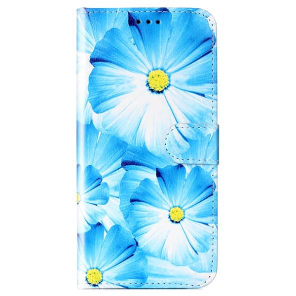 Sony Xperia 1 VII Konstläder Plånboksfodral Marble Painted - Blå Blå