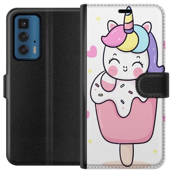 Pung Taske til Motorola Edge 20 Pro med Happy Unicorn