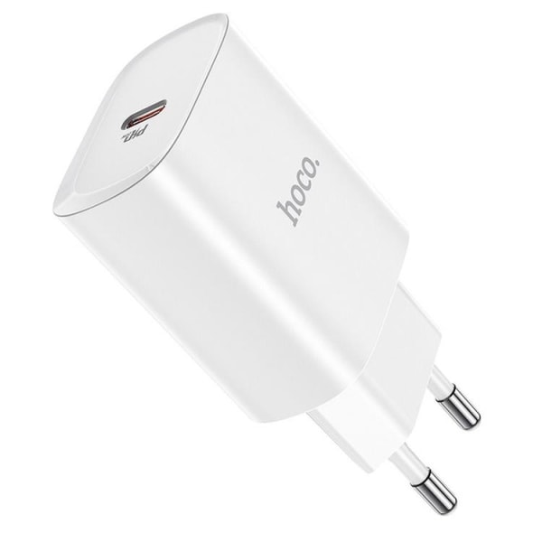 Hoco Vægoplader Adapter USB-C - Hvid