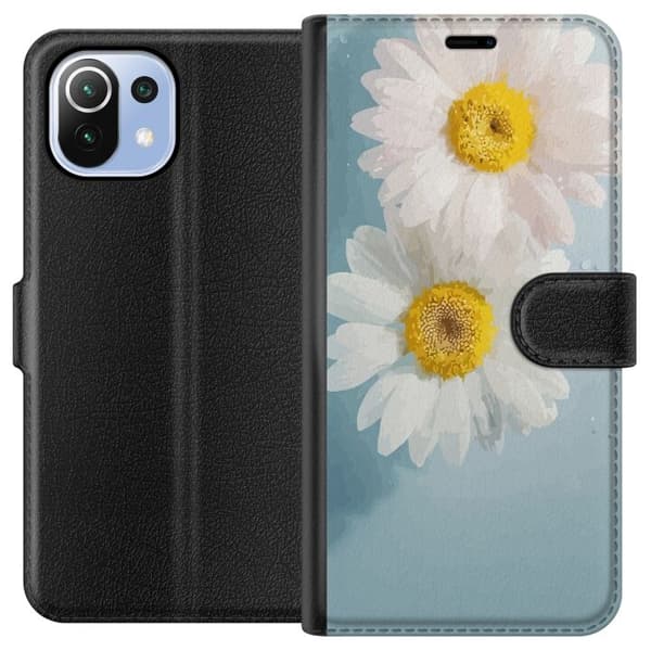 Pungcover til Xiaomi Mi 11 Lite med Sommerblomster