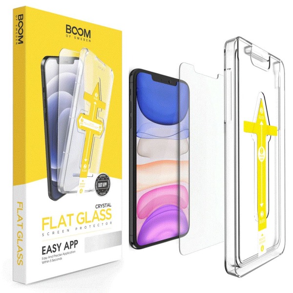 BOOM Flat Härdat Glas Skärmskydd iPhone 11 Pro Max Transparent