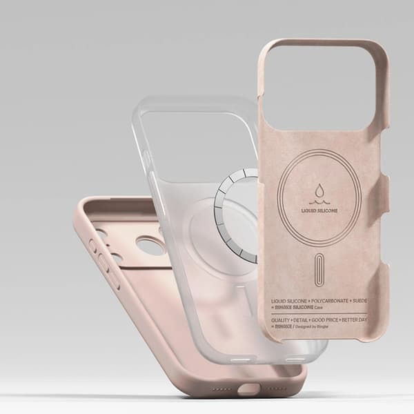 Ringke Mobilskal till iPhone 17 Pro Magsafe Magnetic Silikon - Rosa Rosa