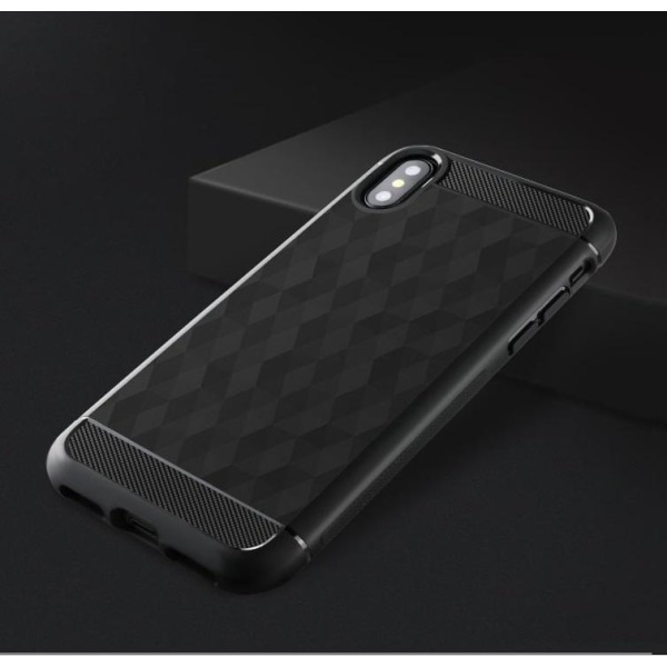 IVSO Geometric Hexagon Skal till iPhone XS / X - Svart Svart