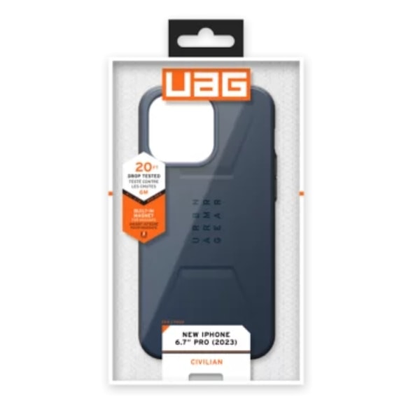 UAG iPhone 15 Pro Max Mobilskal Magsafe Civilian - Blå
