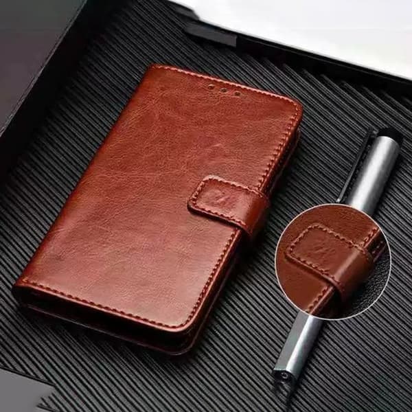 IDEWEI Oppo Find X9 Pro 5G Plånboksfodral Konstläder - Gul - Brun