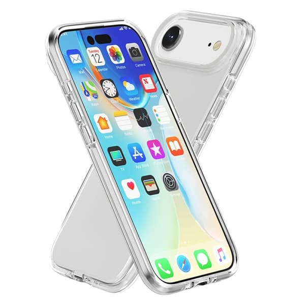 AMORUS Mobilskal till iPhone Air Shockproof - Clear Vit Transparent