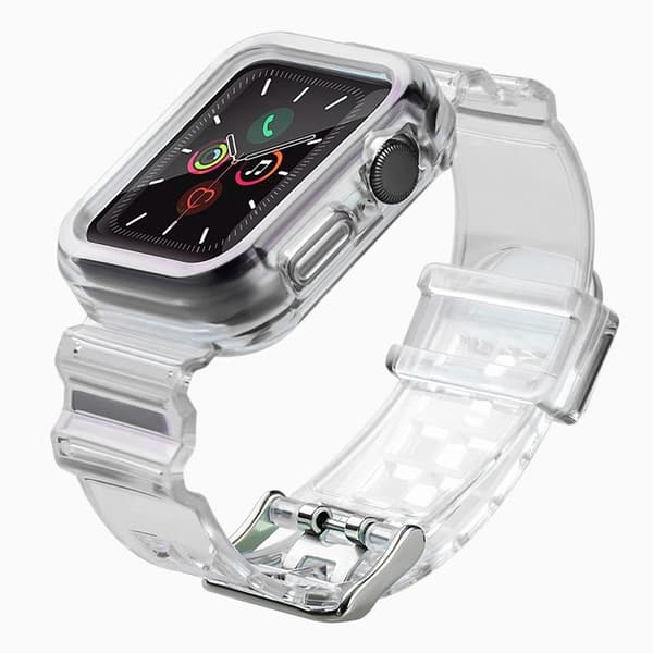 Apple Watch (44mm) Armband Silikon - Svart Svart